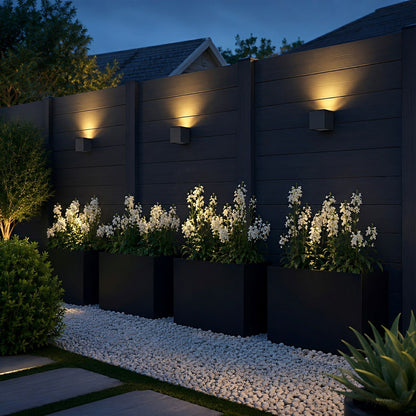Modern Minimalist Outdoor LED Waterproof Exterior Wall Light for Courtyard Fence