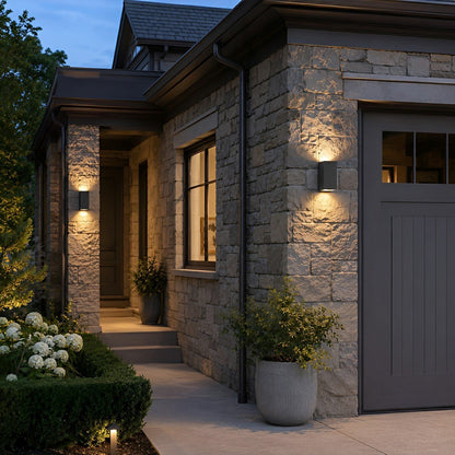 Modern Minimalist Outdoor LED Waterproof Exterior Wall Light for Courtyard Fence - Flare Shack