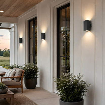 Modern Minimalist Outdoor LED Waterproof Exterior Wall Light for Courtyard Fence