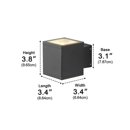 Modern Minimalist Outdoor LED Waterproof Exterior Wall Light for Courtyard Fence