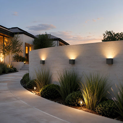 Modern Minimalist Outdoor LED Waterproof Exterior Wall Light for Courtyard Fence