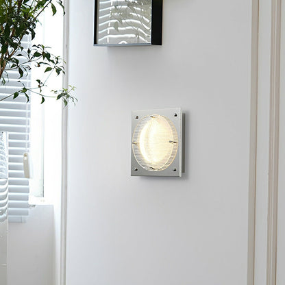 Modern Minimalist Oval LED Wall Sconce Stainless Steel Cage Wall Light - Flare Shack