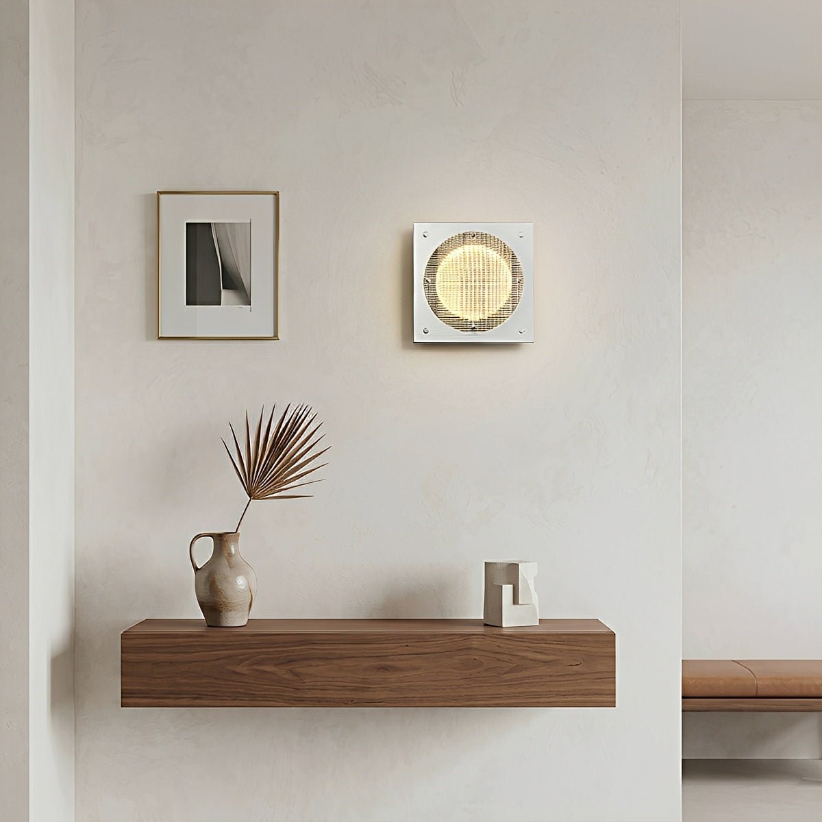 Modern Minimalist Oval LED Wall Sconce Stainless Steel Cage Wall Light