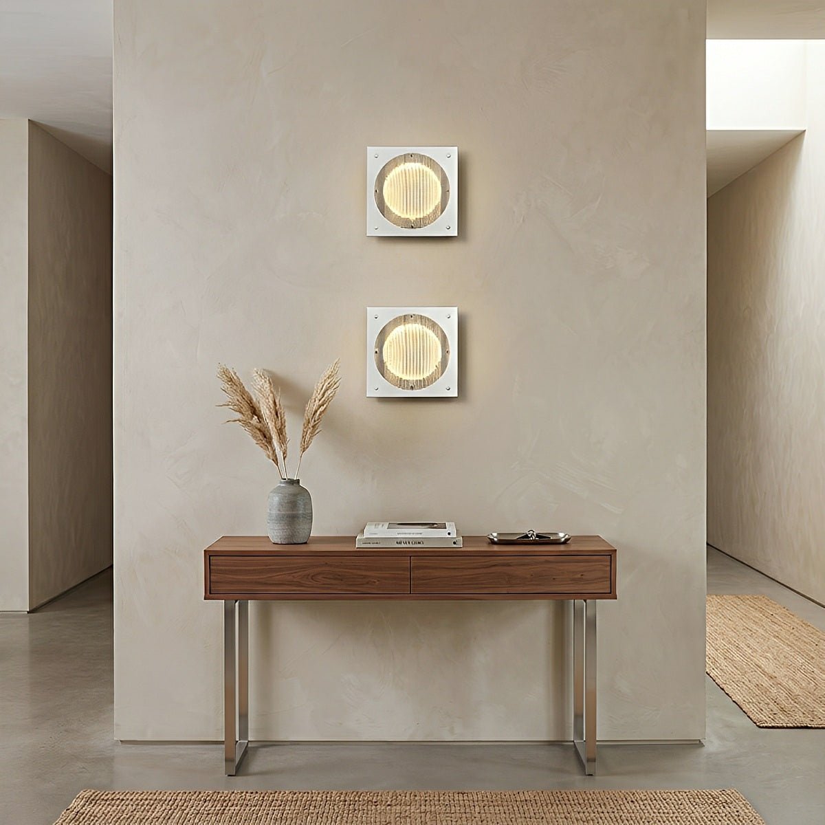 Modern Minimalist Oval LED Wall Sconce Stainless Steel Cage Wall Light - Flare Shack