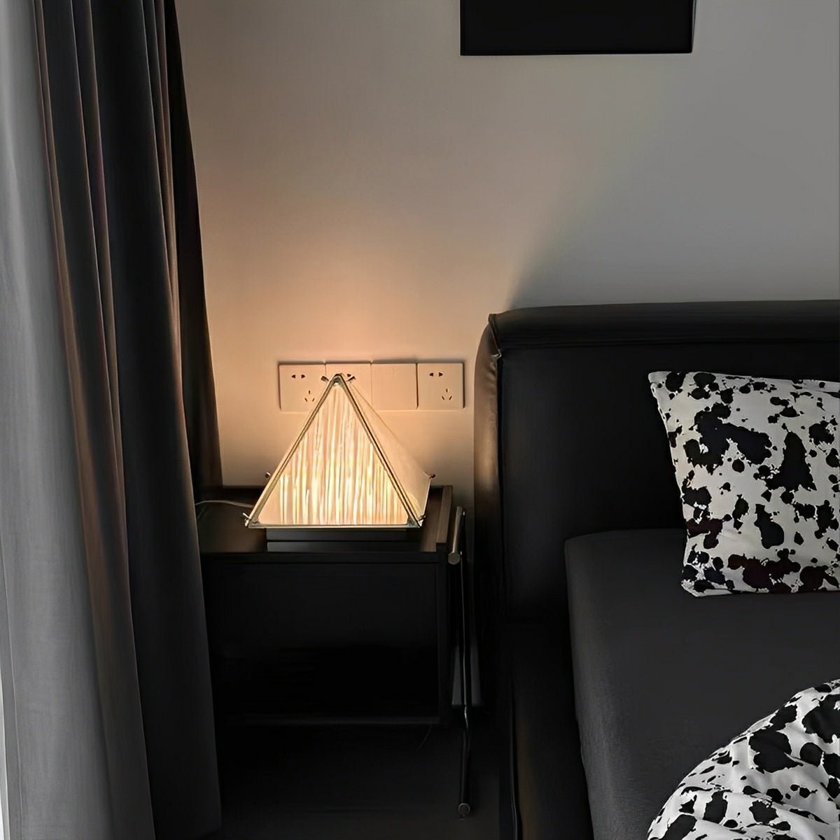 Modern Minimalist Pyramid Dimmable LED Table Lamp - Flare Shack