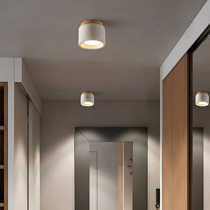 Modern Minimalist Round Concrete LED Ceiling Lights