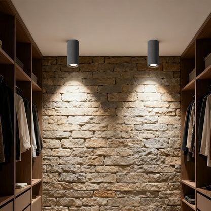 Modern Minimalist Round Concrete LED Ceiling Lights Mainless Lighting - Flare Shack