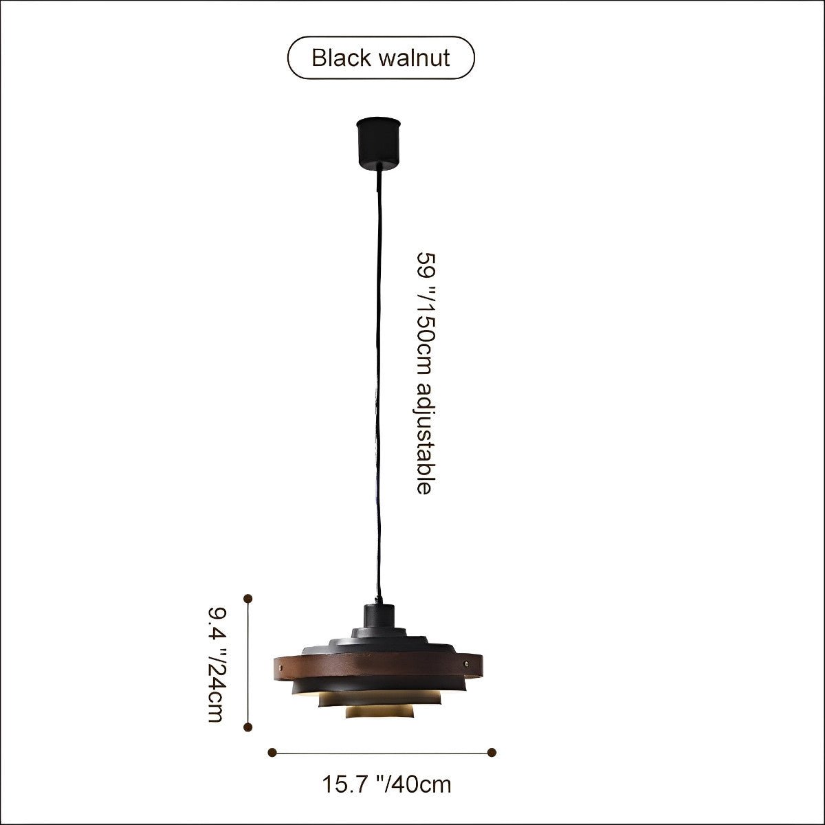 Dimmable Modern Japandi Shaded Drum Pendant Light