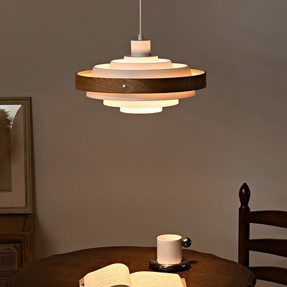 Modern Minimalist Shaded Drum Pendant Light - Flare Shack