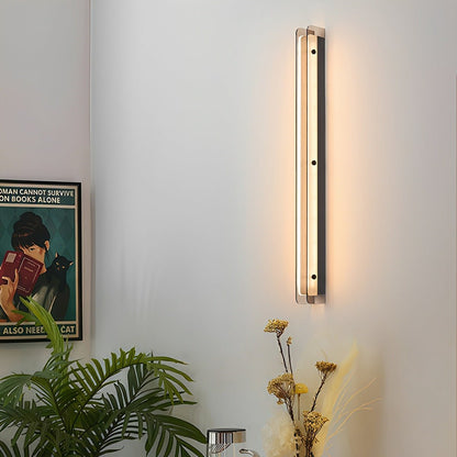 Modern Minimalist Slim Vertical LED Linear Wall Sconce