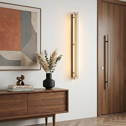 Modern Minimalist Slim Vertical LED Linear Wall Sconce - Flare Shack
