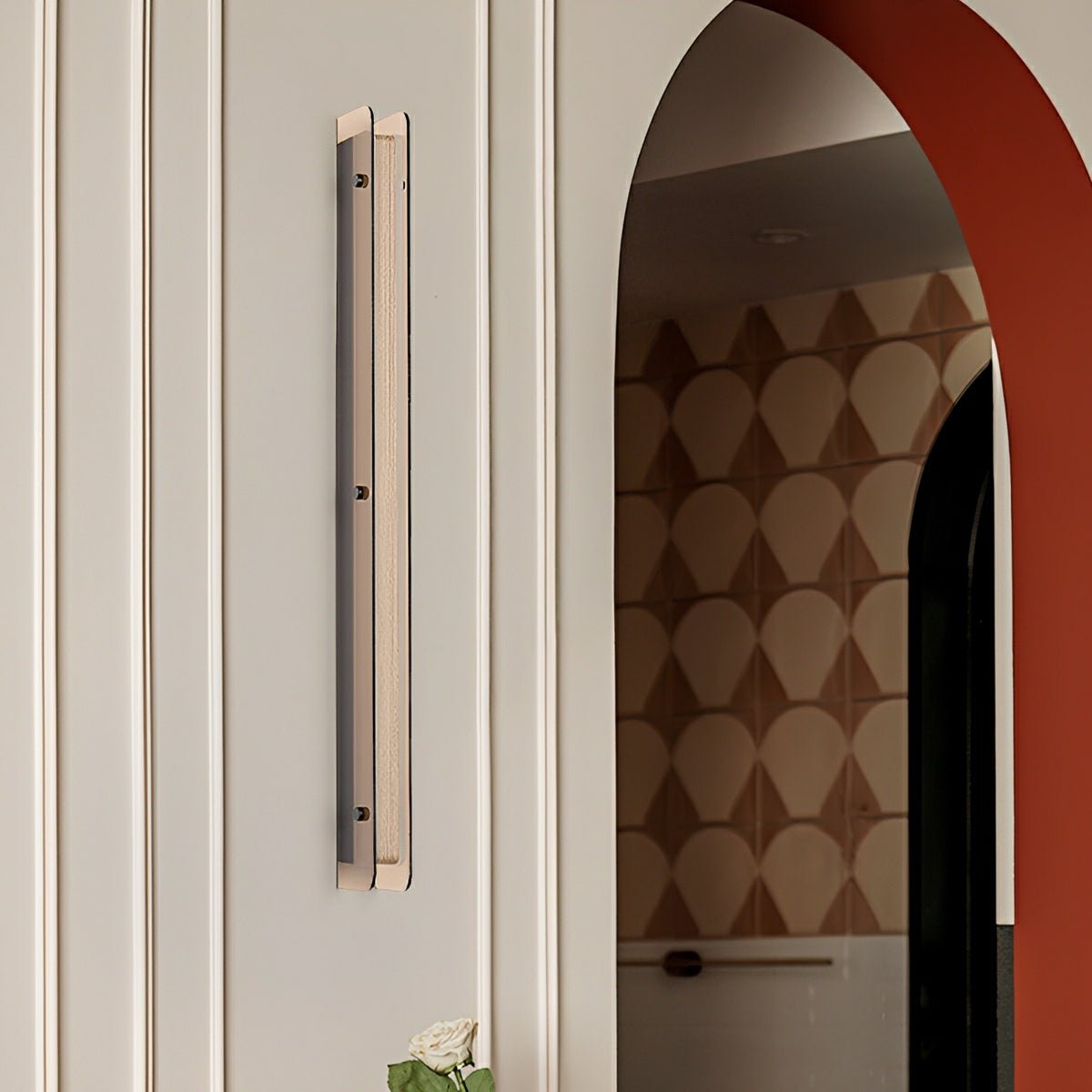 Modern Minimalist Slim Vertical LED Linear Wall Sconce