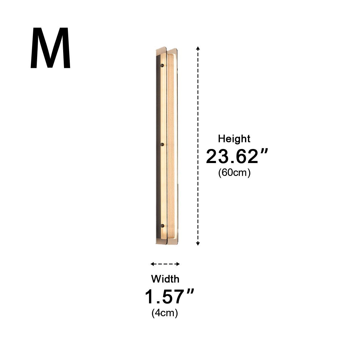 Modern Minimalist Slim Vertical LED Linear Wall Sconce