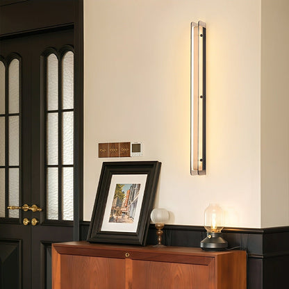 Modern Minimalist Slim Vertical LED Linear Wall Sconce