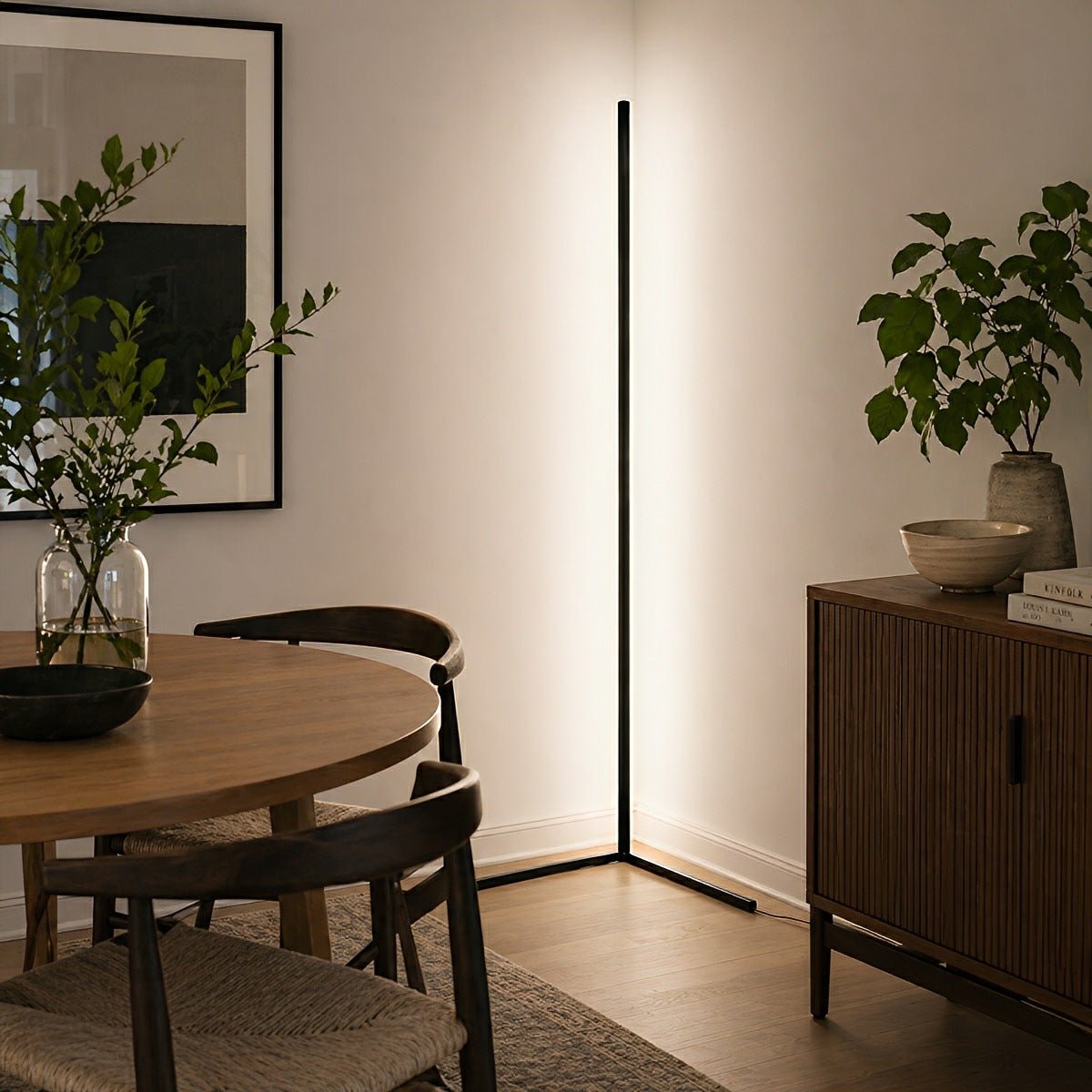 Modern Minimalist Smart LED Corner Floor Lamp Ambient Lightning - Flare Shack