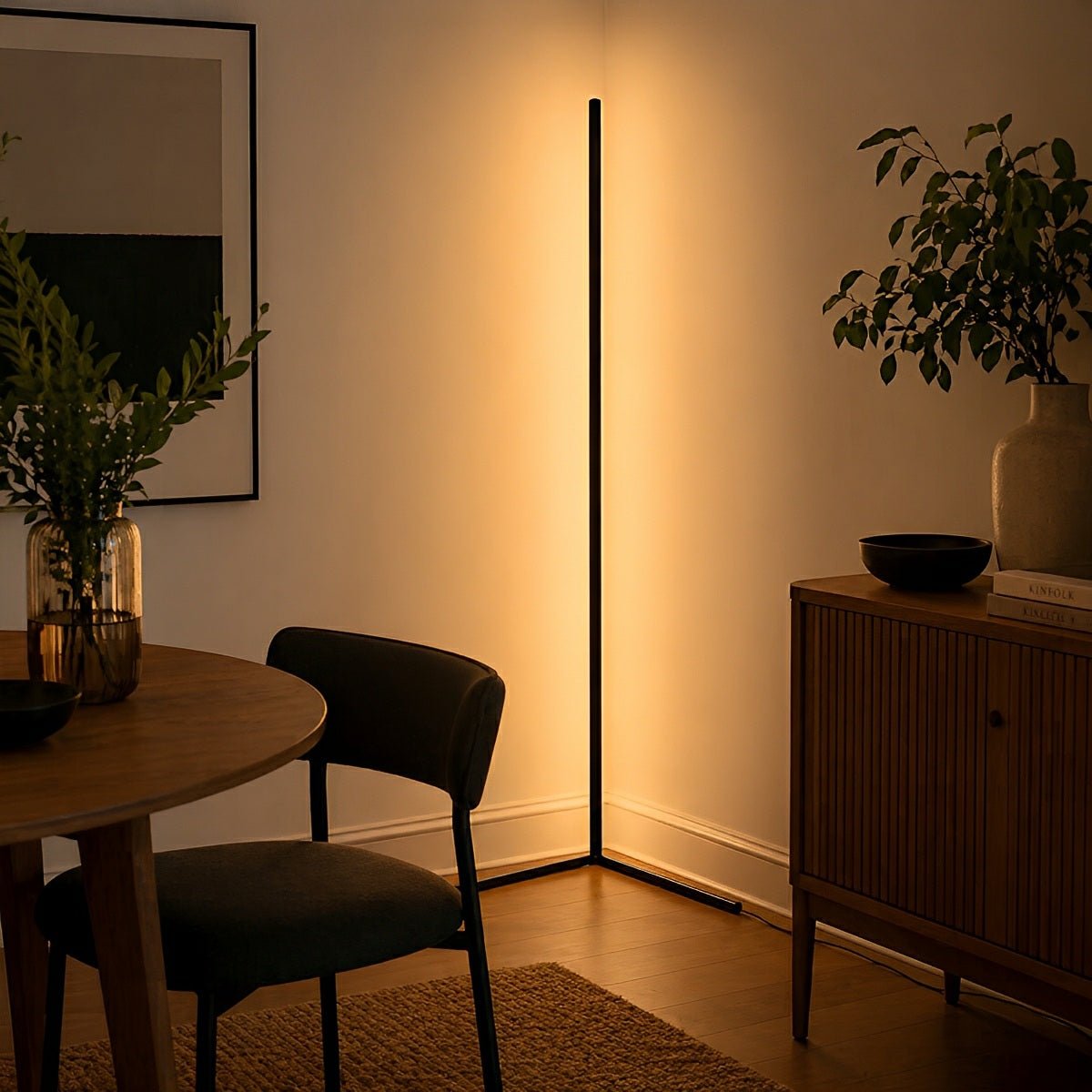 Modern Minimalist Smart LED Corner Floor Lamp Ambient Lightning - Flare Shack