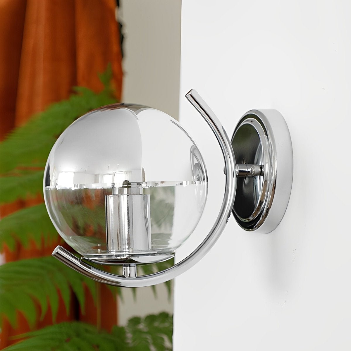 Dimmable Modern Minimalist Space age Silver Wall Sconces Lights