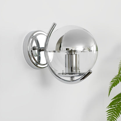 Modern Minimalist Space age Silver Wall Sconces Lights - Flare Shack