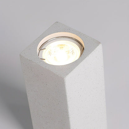 Modern Minimalist Square Concrete LED Ceiling Lights Mainless Lighting