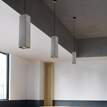 Modern Minimalist Square Cement LED Pendant Lights - Flare Shack