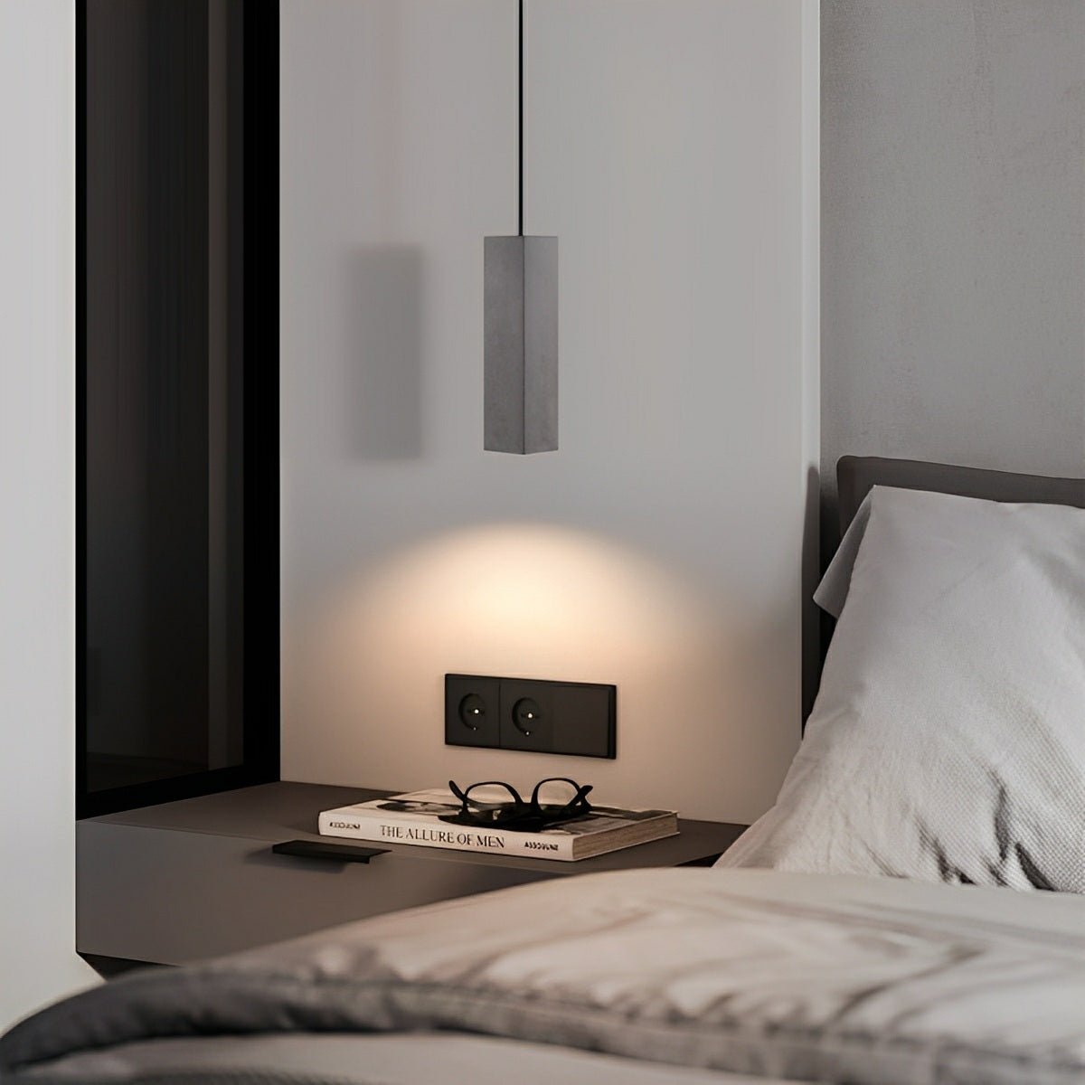 Modern Minimalist Square Cement LED Pendant Lights - Flare Shack