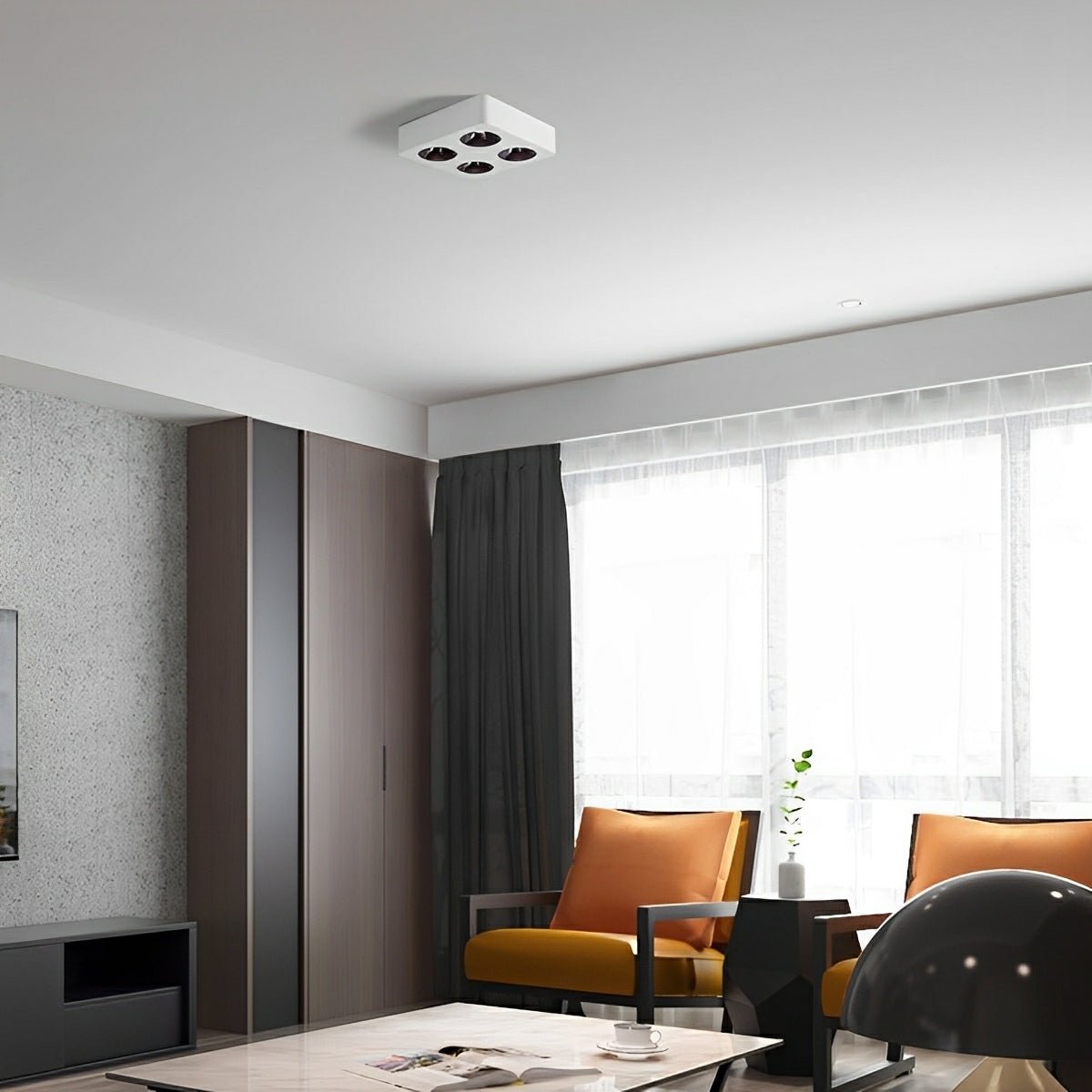 Modern Minimalist Square LED Indoor Ceiling Spot Light - Flare Shack