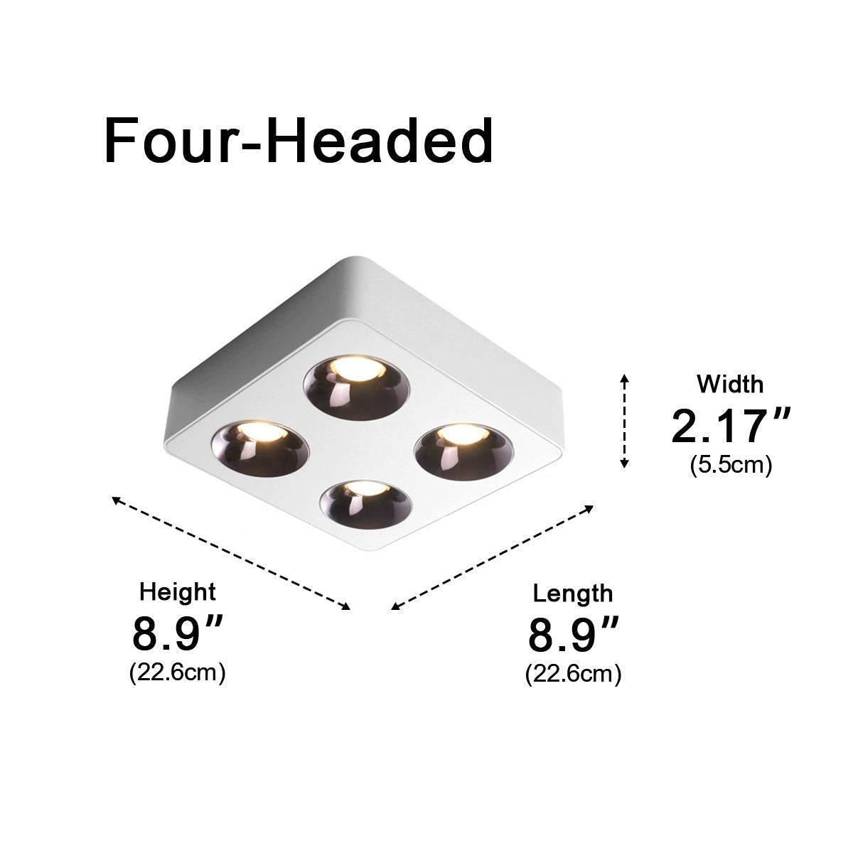Modern Minimalist Square LED Indoor Ceiling Spot Light
