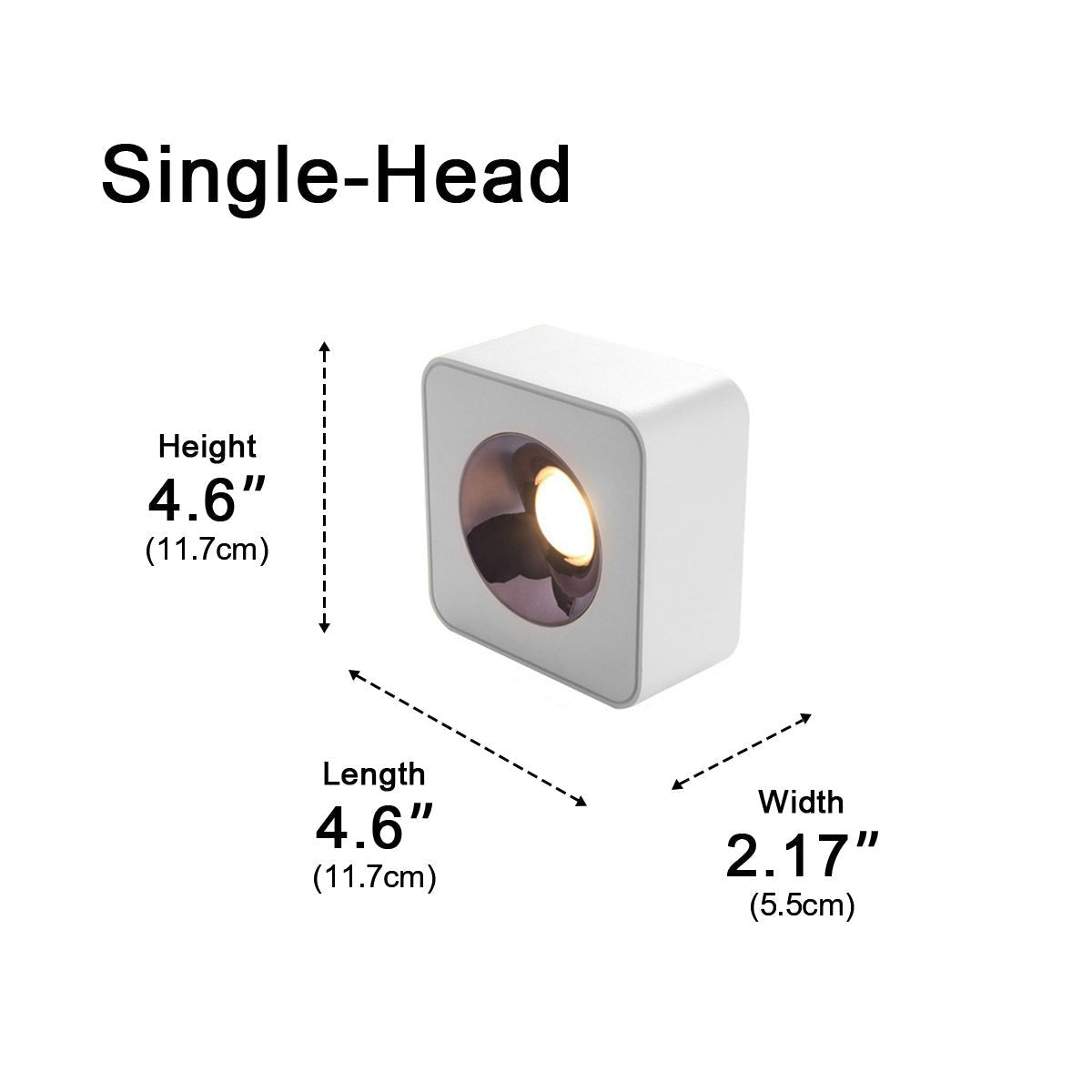 Modern Minimalist Square LED Indoor Ceiling Spot Light