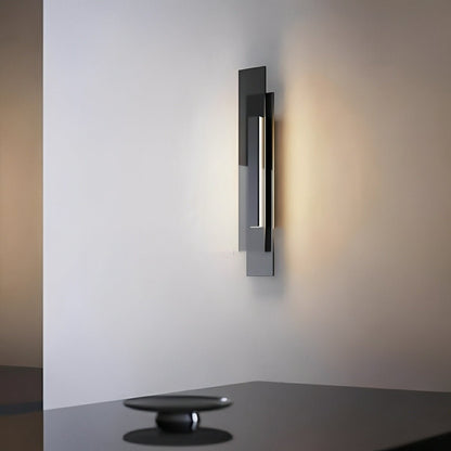 Modern Minimalist Tiered Glass LED Wall Sconce - Flare Shack