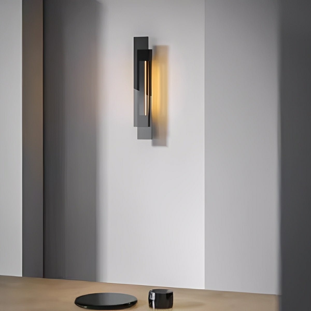 Modern Minimalist Tiered Glass LED Wall Sconce - Flare Shack