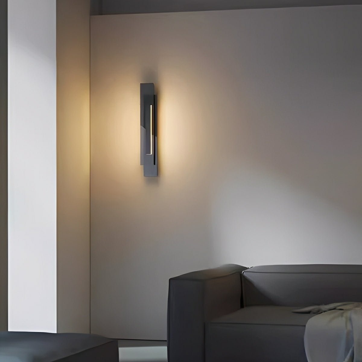 Modern Minimalist Tiered Glass LED Wall Sconce