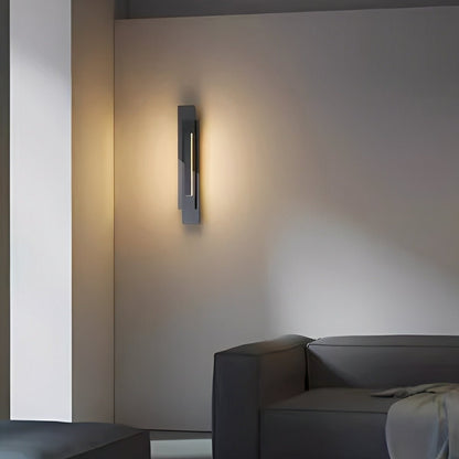Modern Minimalist Tiered Glass LED Wall Sconce