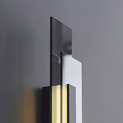 Modern Minimalist Tiered Glass LED Wall Sconce