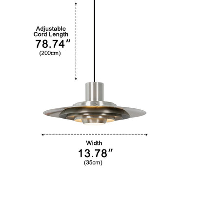Modern Minimalist UFO Silhouette LED Pendant Light