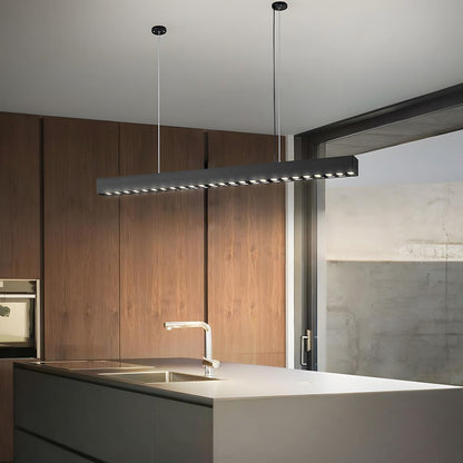 Modern Minimalist Up and Down 2 Way Office Grille LED Long Strip Light - Flare Shack