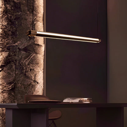 Modern Minimalist Up&Down Dimmable Long Strip LED Pendant Lights - Flare Shack