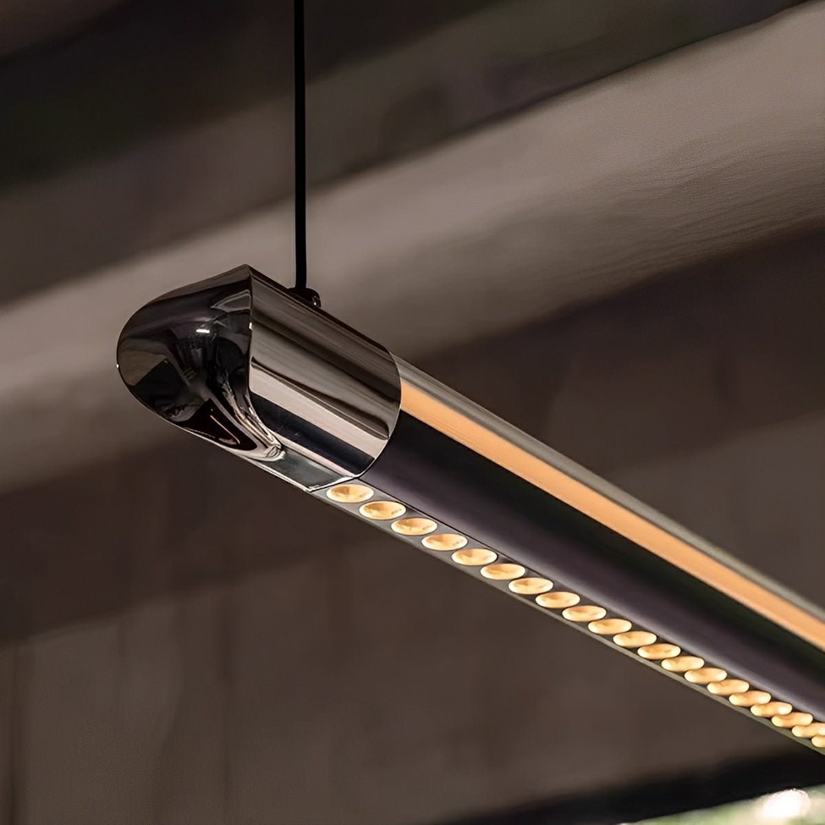 Modern Minimalist Up&Down Dimmable Long Strip LED Pendant Lights
