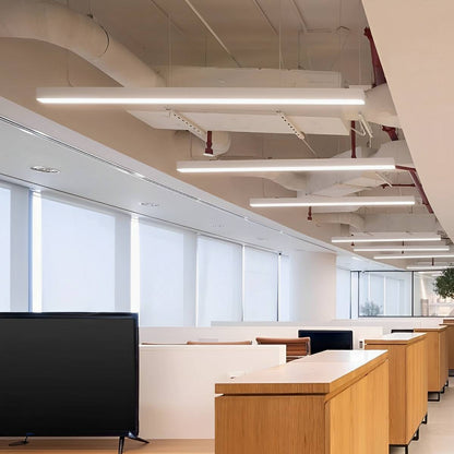 Modern Minimalist Up&Down Linear LED Strip Office Ceiling Pendant Lights - Flare Shack