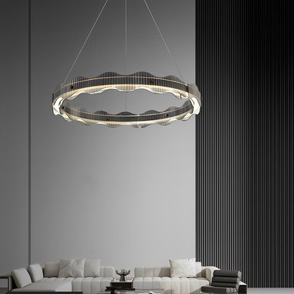 Modern Minimalist Water Wave Round Pendant Light - Flare Shack