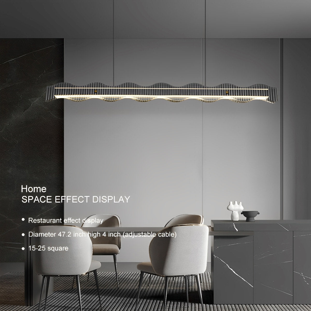 Modern Minimalist Water Wave Round Pendant Light - Flare Shack