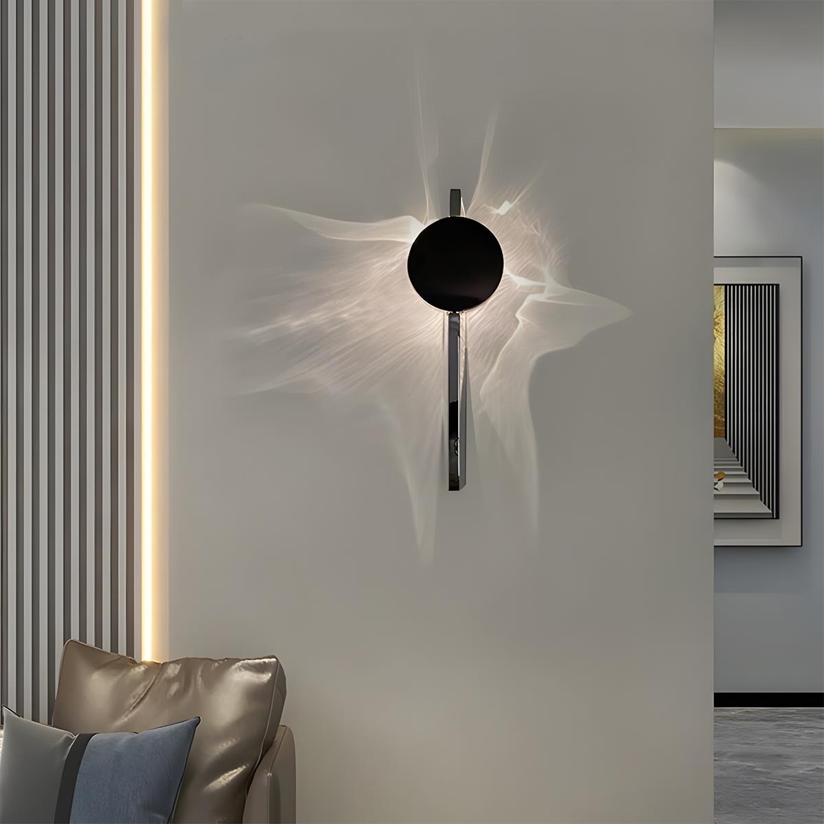 Modern Minimalist Water Waves Rotatable LED Wall Sconce - Flare Shack
