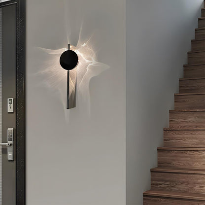 Modern Minimalist Water Waves Rotatable LED Wall Sconce
