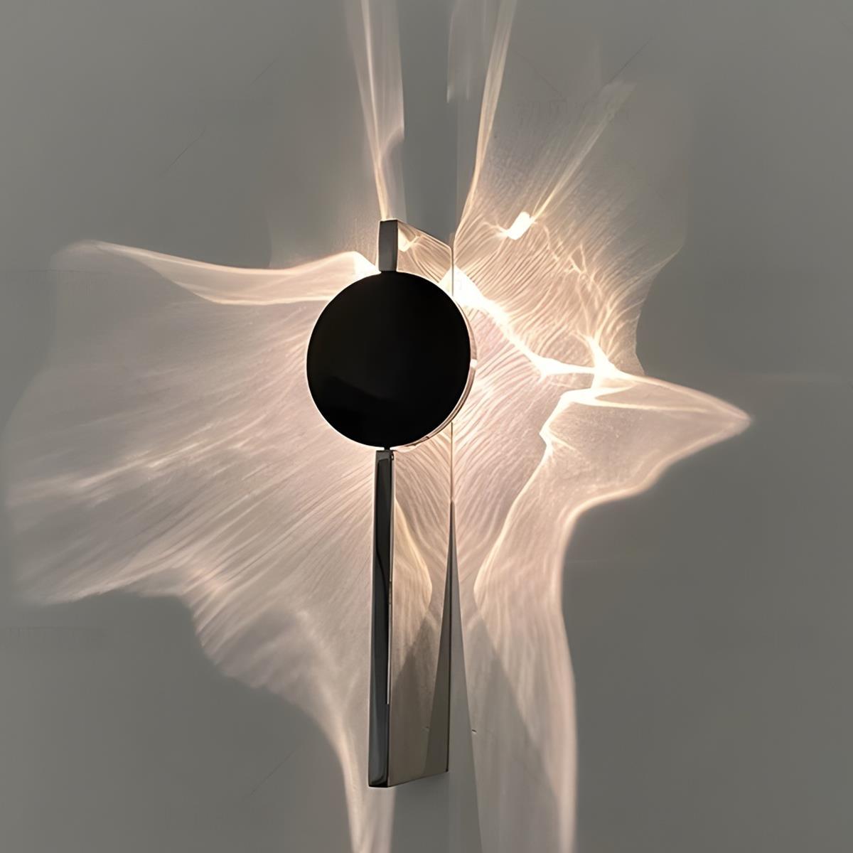 Modern Minimalist Water Waves Rotatable LED Wall Sconce