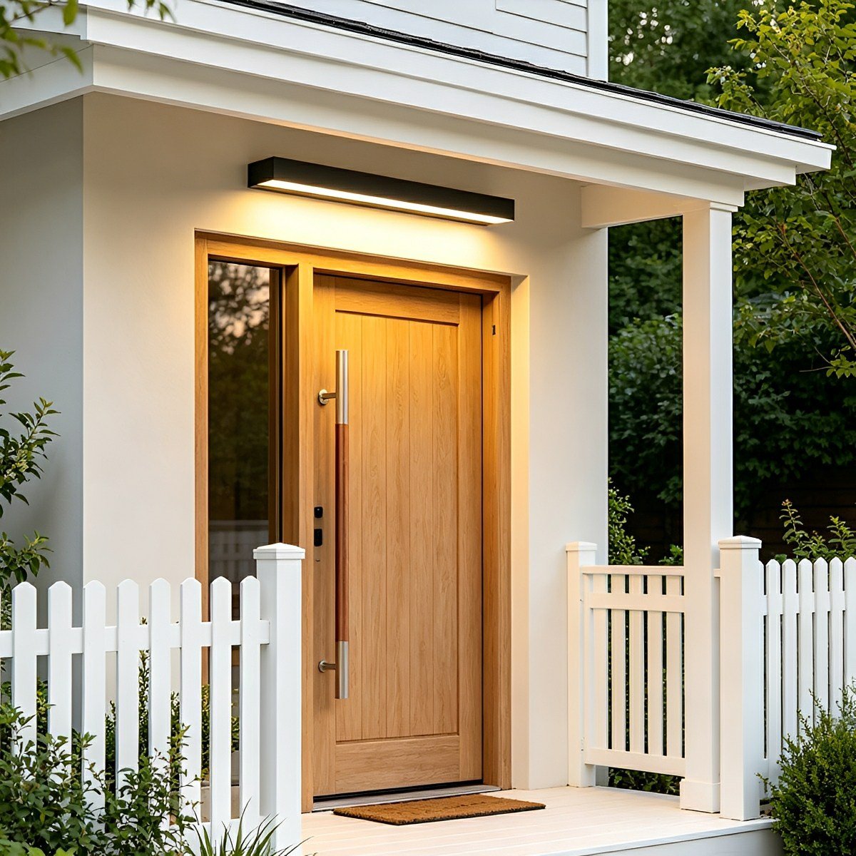 Modern Minimalist Waterproof Black LED Outdoor Porch Wall Light - Flare Shack