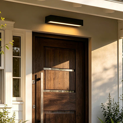 Modern Minimalist Waterproof Black LED Outdoor Porch Wall Light - Flare Shack