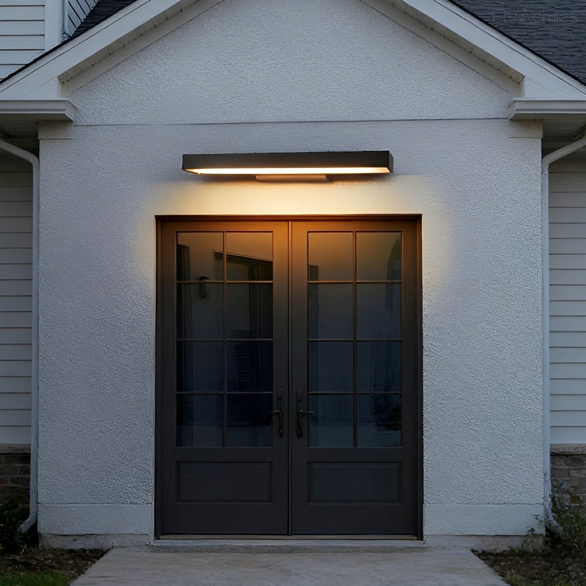 Modern Minimalist Waterproof Outdoor Black Dimmable Wall Sconce - Flare Shack
