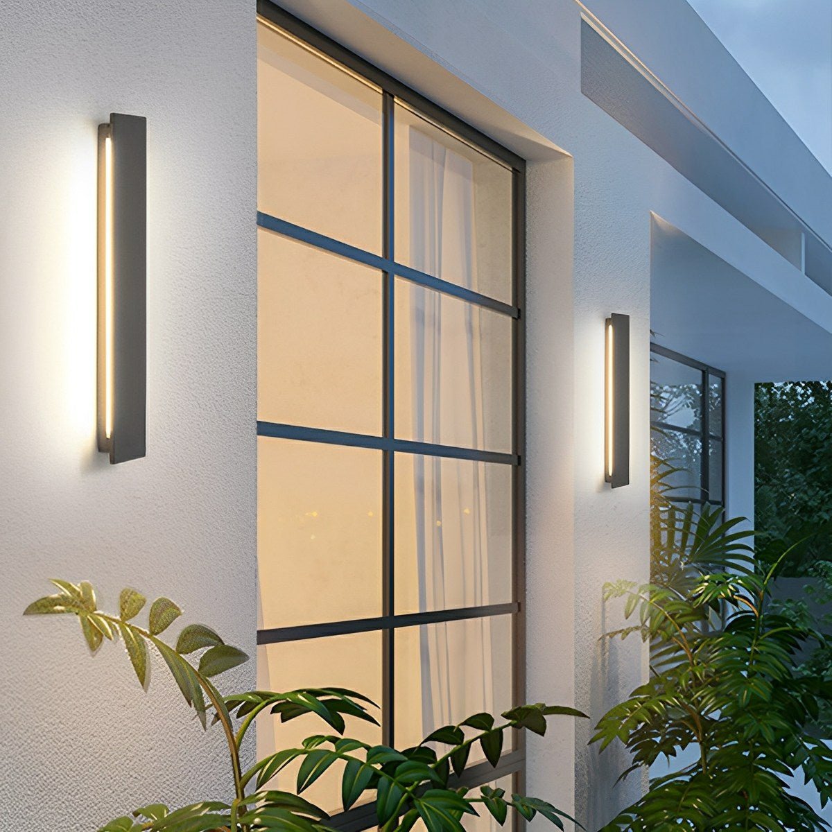 Modern Minimalist Waterproof Outdoor Cement LED Porch Lights - Flare Shack