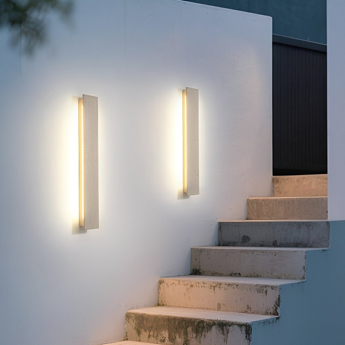 Modern Minimalist Waterproof Outdoor Cement LED Porch Lights - Flare Shack