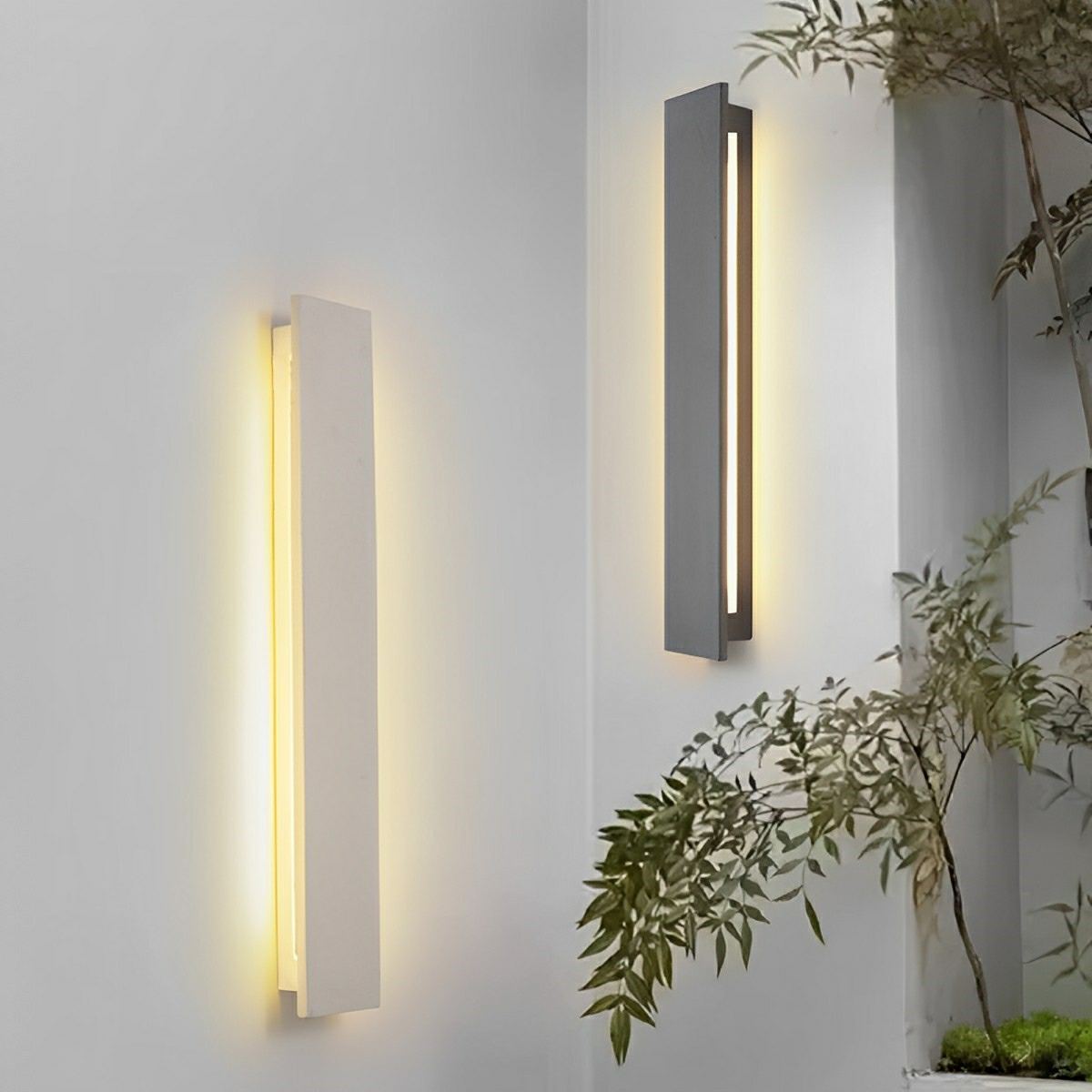 Modern Minimalist Waterproof Outdoor Concrete LED Porch Lights
