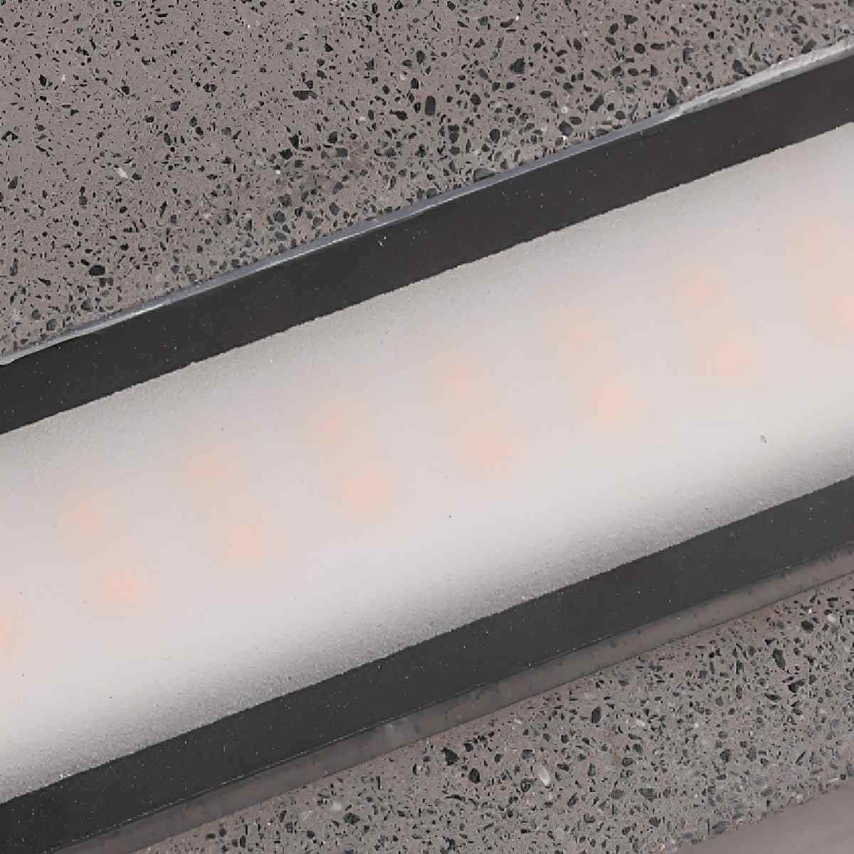 Modern Minimalist Waterproof Outdoor Concrete Long Dome LED Porch Lights